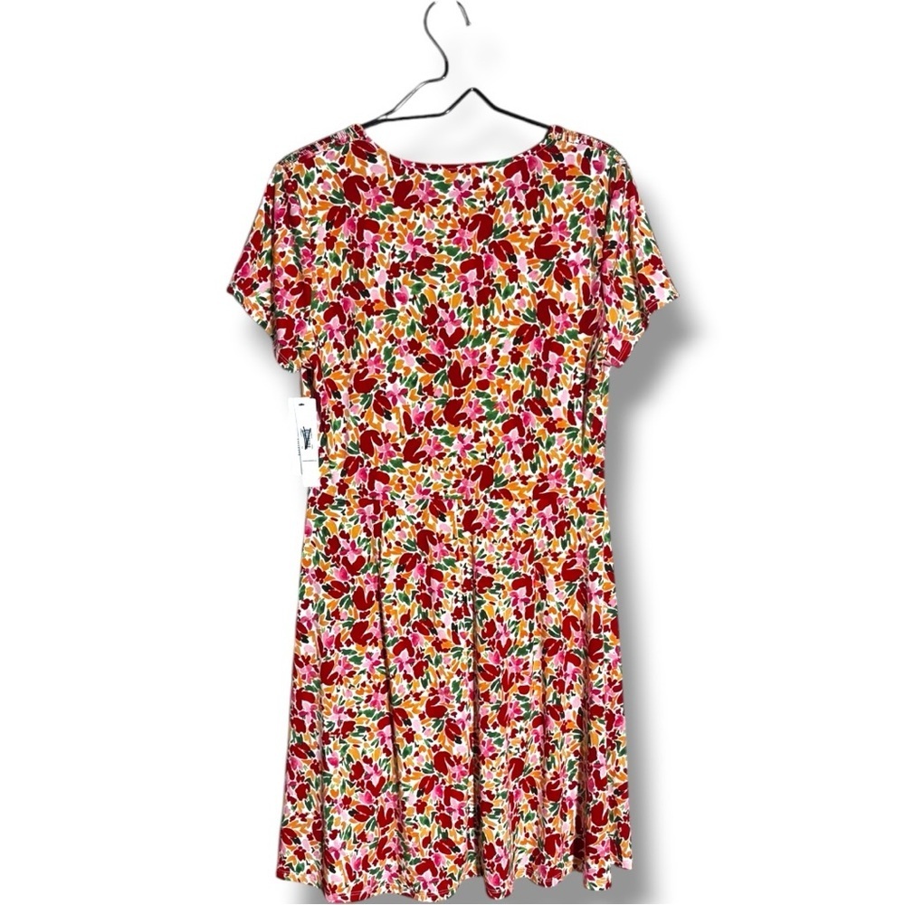 Maggy London New With Tags Multicolor Floral Knee Length Short Sleeve Dress - Picture 8 of 16